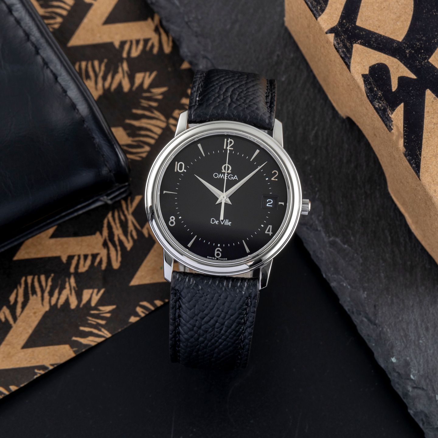 Omega De Ville Prestige 4810.50.01 (Unknown (random serial)) - Black dial 34 mm Steel case (1/8)
