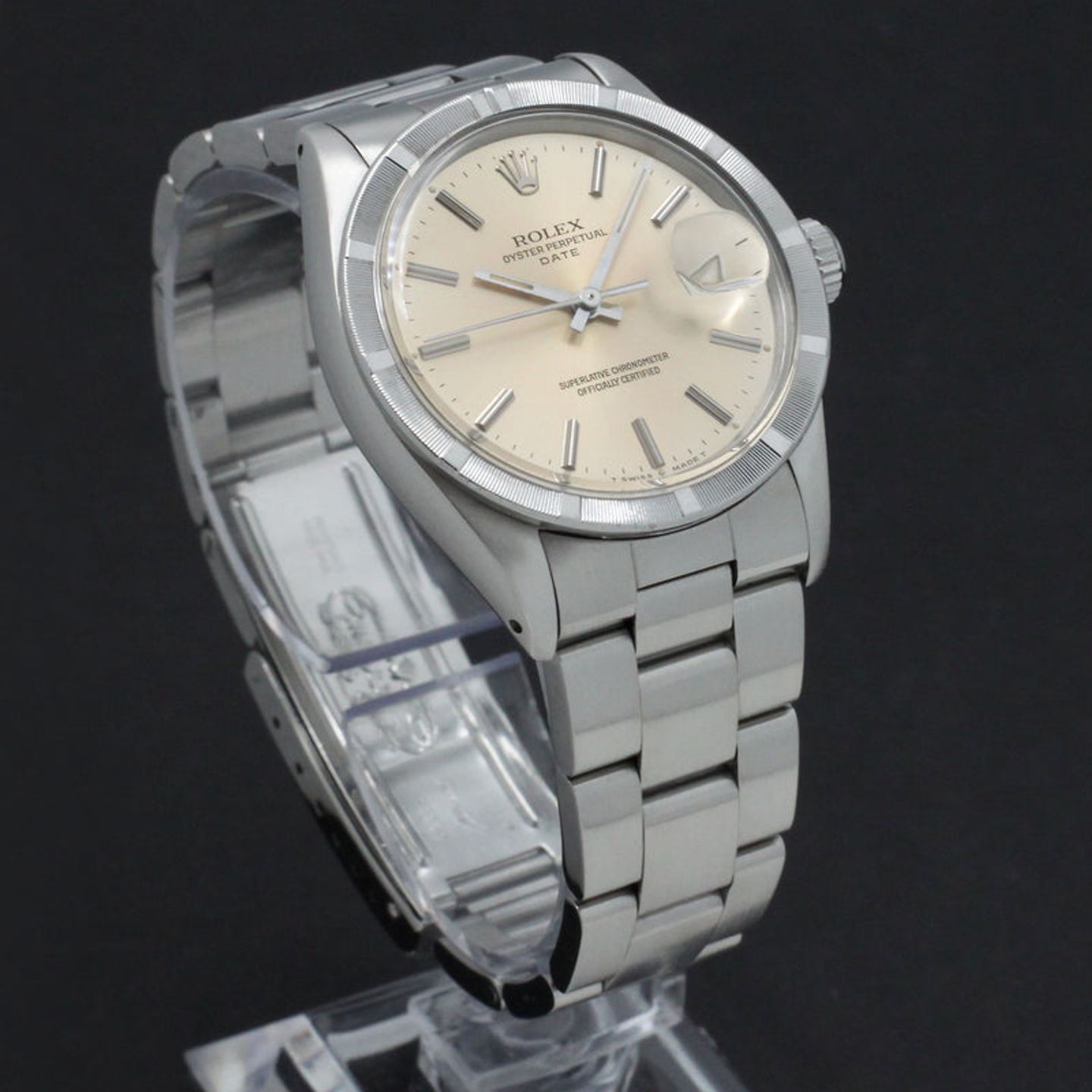 Rolex Oyster Perpetual Date 1501 (1969) - Zilver wijzerplaat 34mm Staal (5/7)