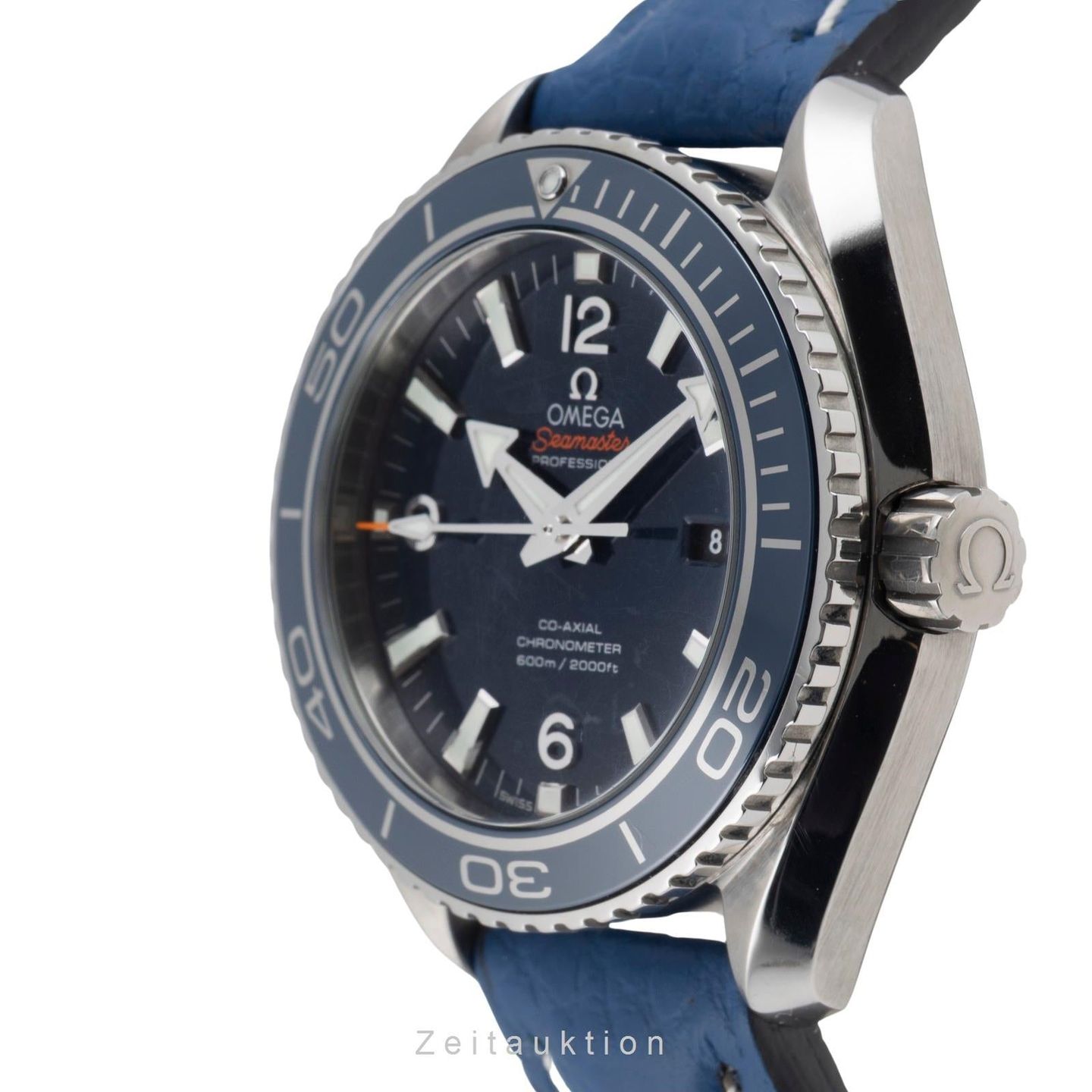 Omega Seamaster Planet Ocean 232.92.38.20.03.001 (Unknown (random serial)) - Blue dial 38 mm Titanium case (5/8)