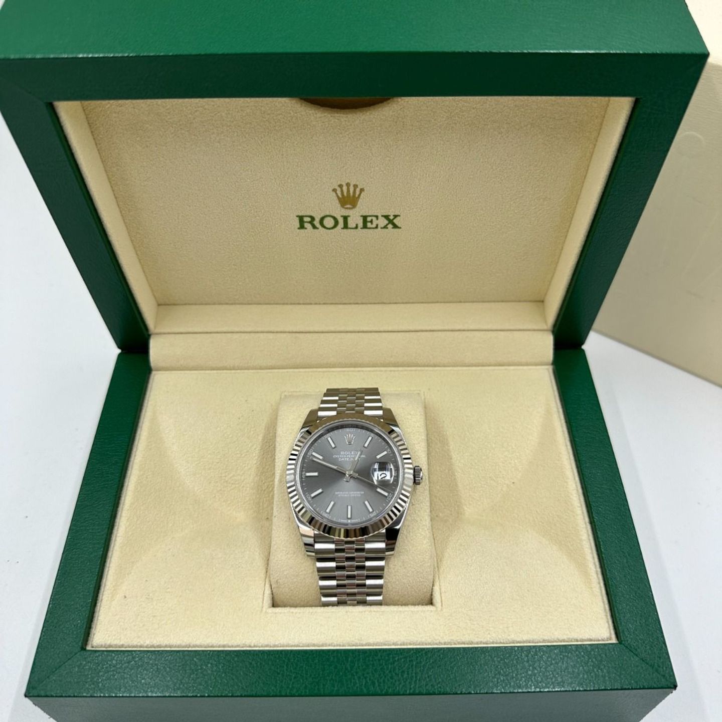 Rolex Datejust 41 126334 (2022) - Grijs wijzerplaat 41mm Staal (4/8)