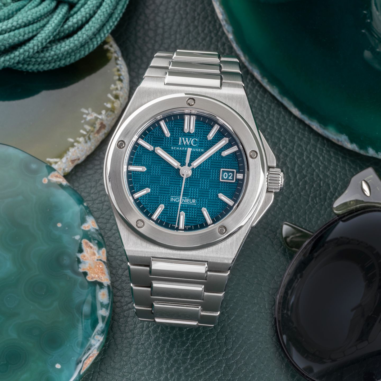 IWC Ingenieur Automatic IW328903 (Onbekend (willekeurig serienummer)) - Blauw wijzerplaat 40mm Staal (1/8)