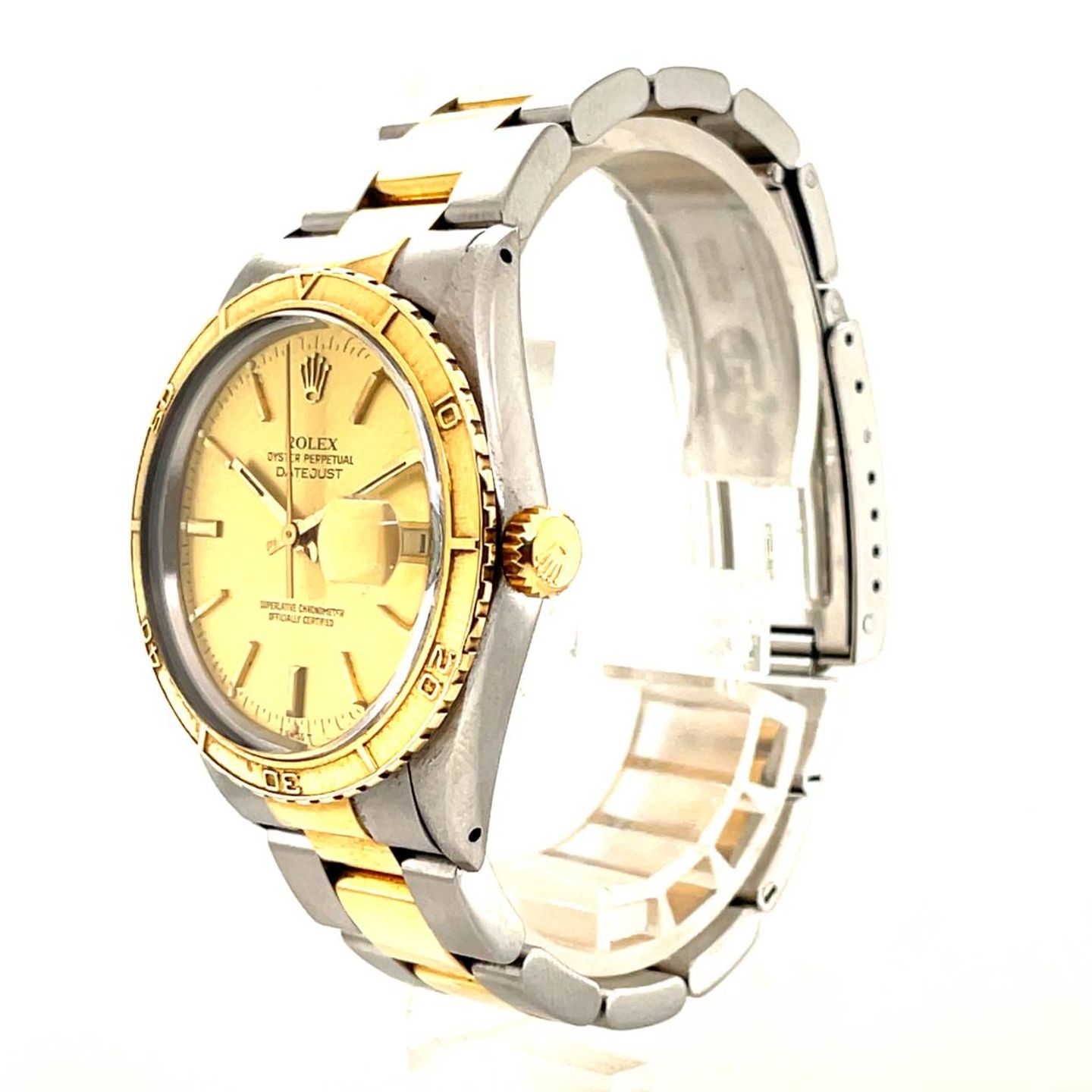 Rolex Datejust Turn-O-Graph 16253 (1979) - Champagne wijzerplaat 36mm Goud/Staal (2/5)
