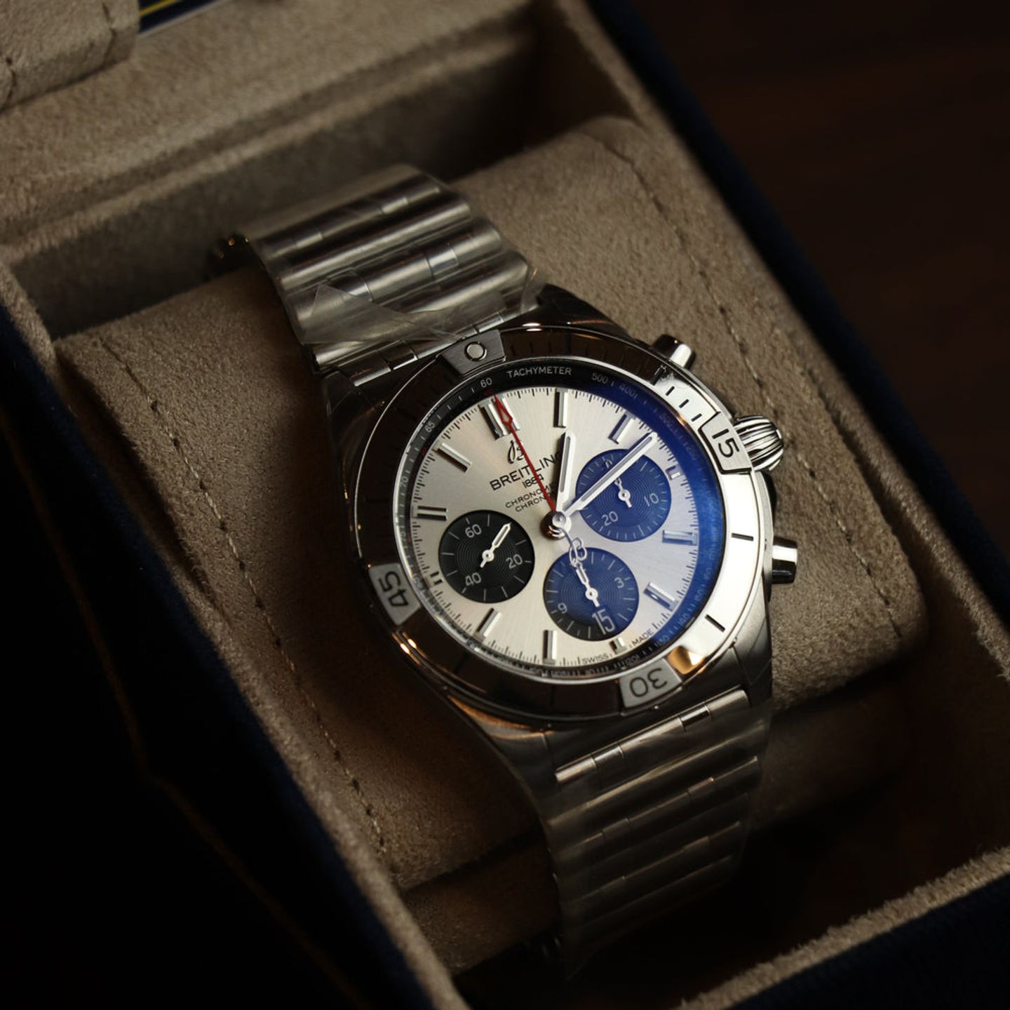 Breitling Chronomat 42 AB0134101G1A1 (2026) - Zilver wijzerplaat 42mm Staal (1/2)