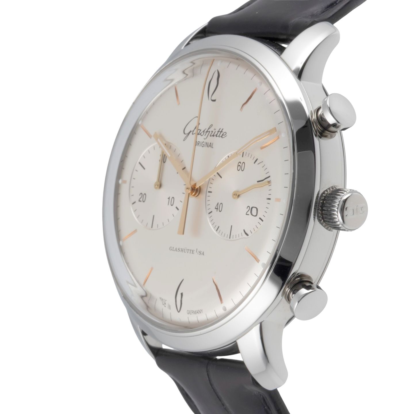 Glashütte Original Sixties Chronograph 1-39-34-03-22-04 (2022) - Silver dial 41 mm Steel case (6/8)