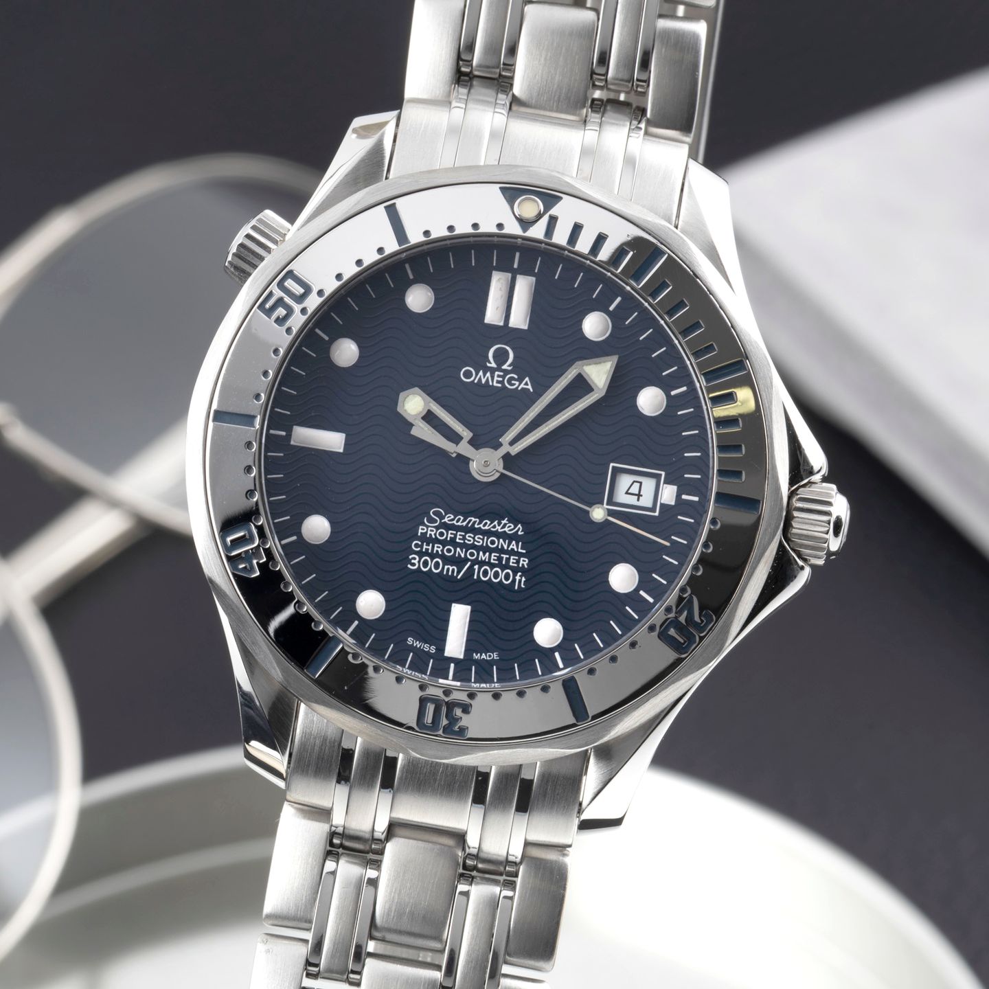 Omega Seamaster Diver 300 M 2532.80.00 (1999) - Blauw wijzerplaat 41mm Staal (3/8)