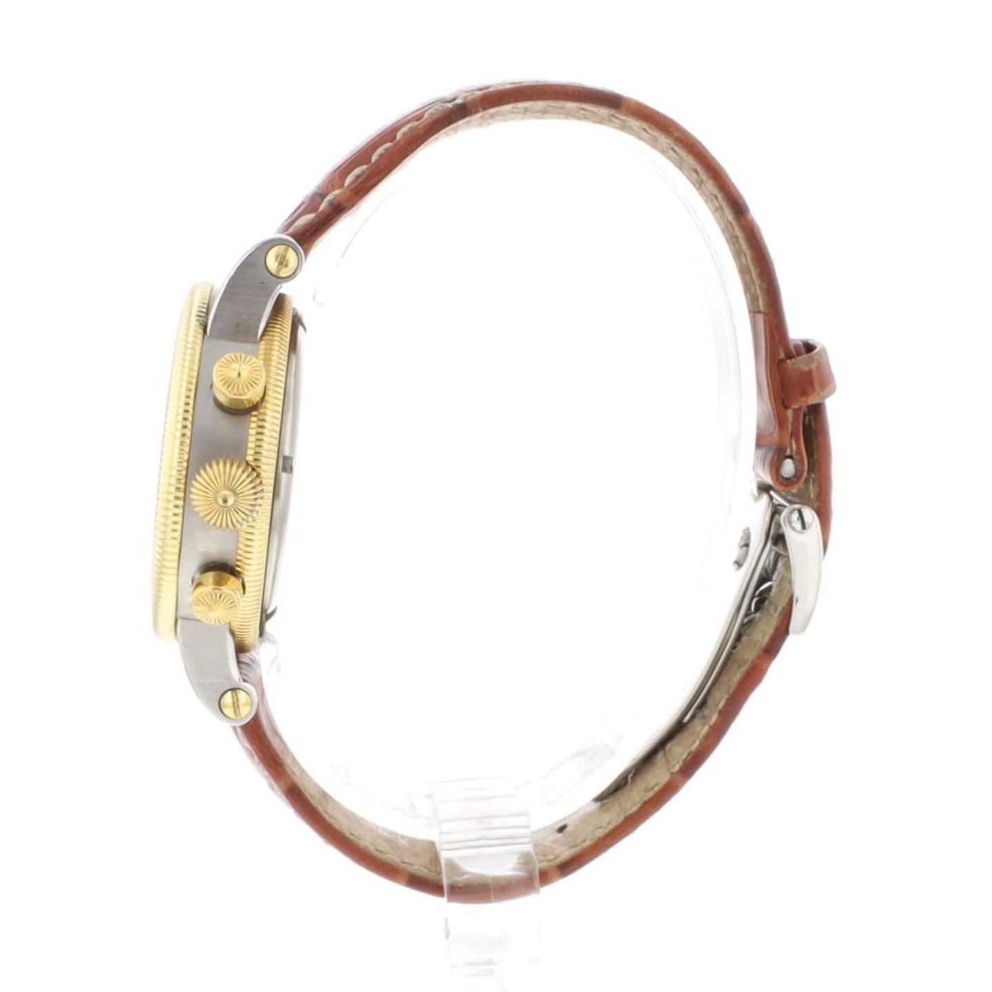 Chronoswiss Chronograph Rattrapante CH-7322 (1997) - Champagne dial 39 mm Gold/Steel case (3/6)