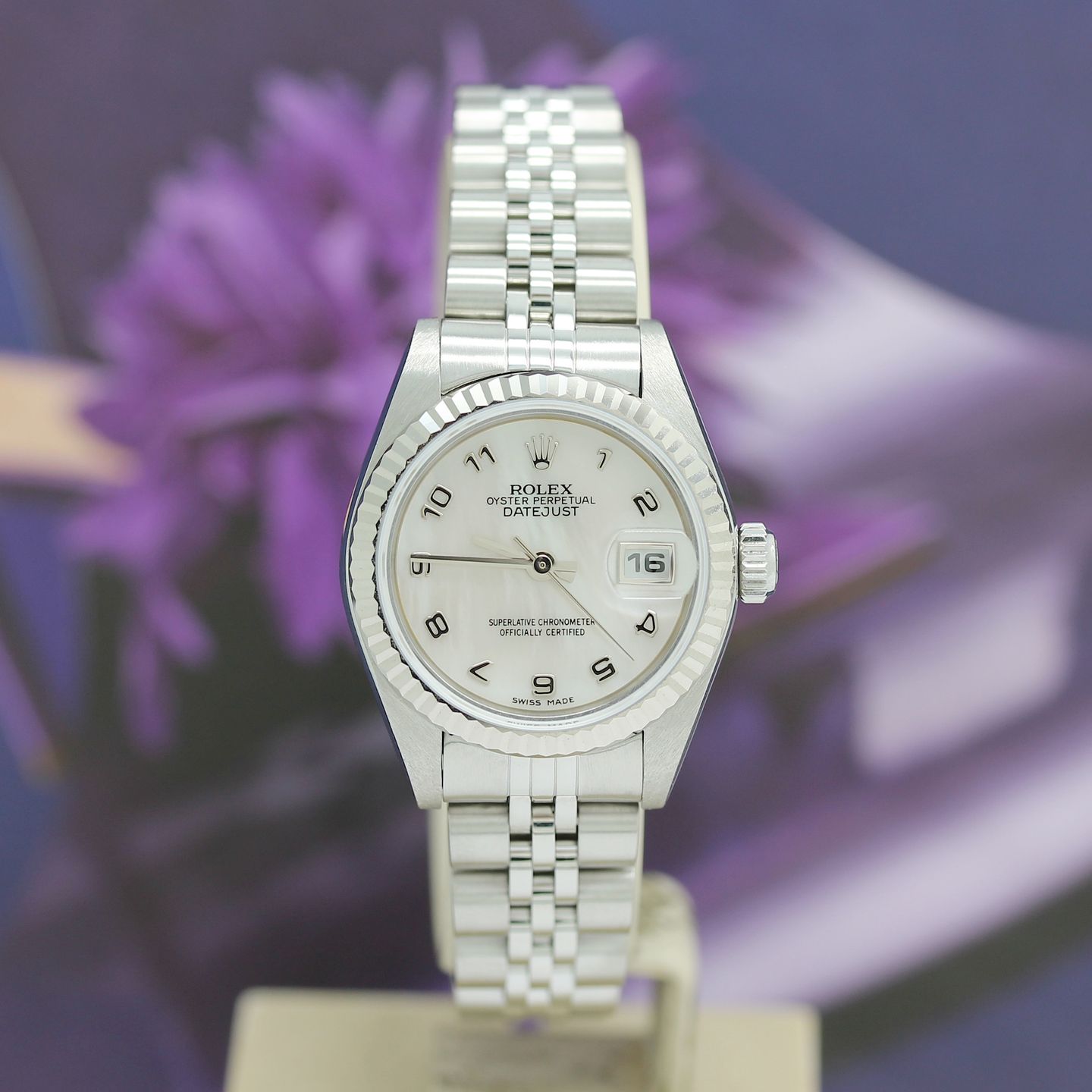 Rolex Lady-Datejust 79174 (2002) - Pearl dial 26 mm Steel case (4/8)