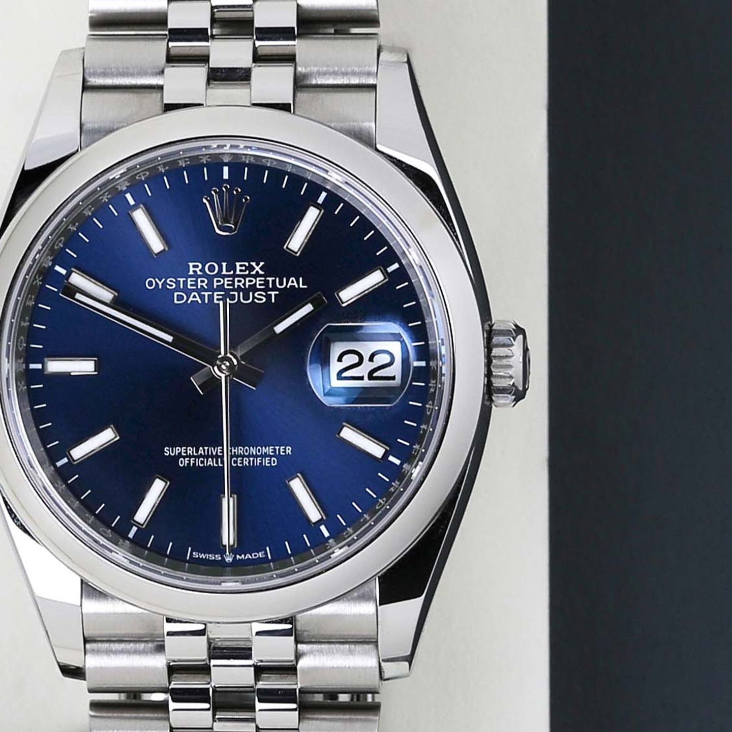 Rolex Datejust 36 126200 (2024) - Blauw wijzerplaat 36mm Staal (4/8)