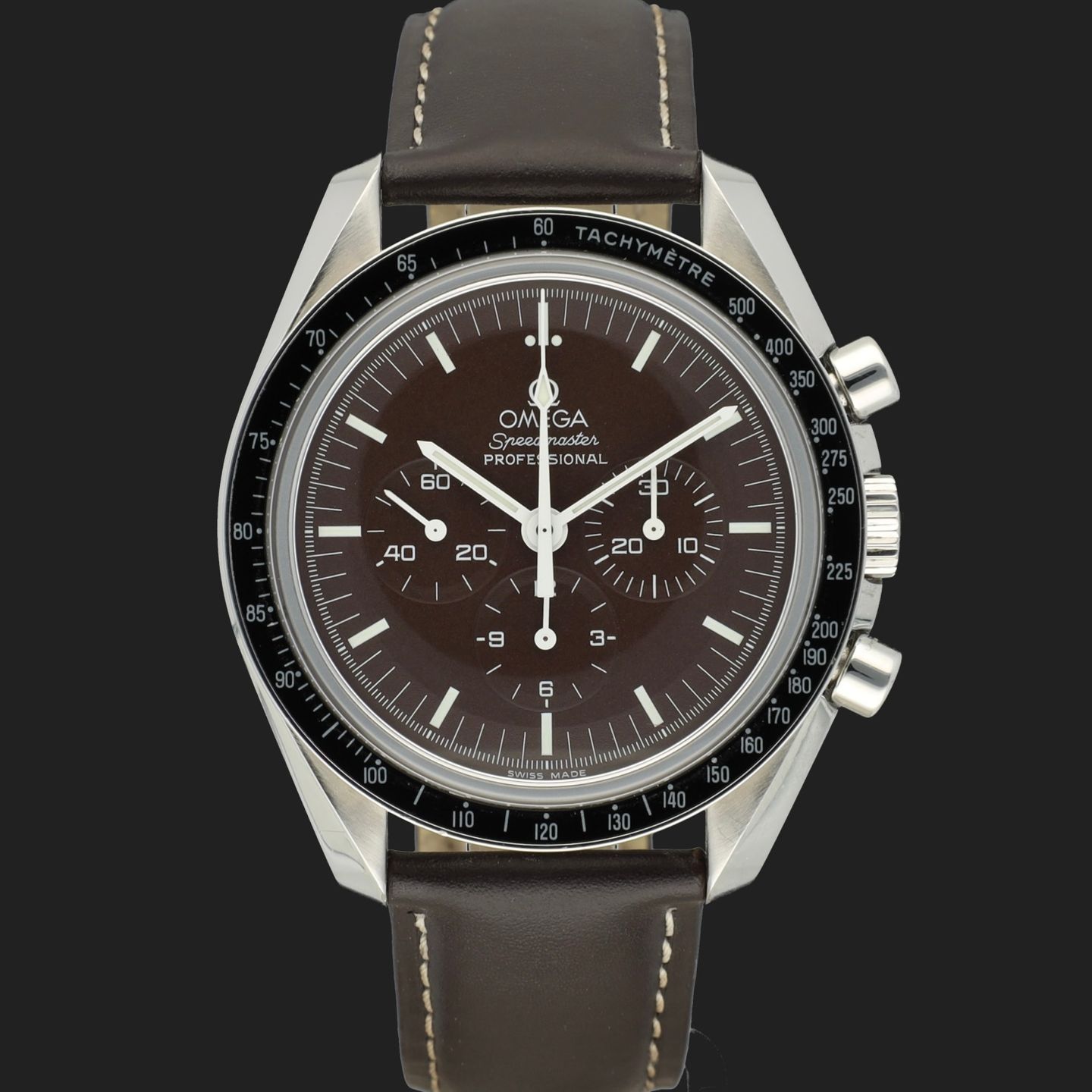 Omega Speedmaster Professional Moonwatch 311.32.42.30.13.001 (2013) - Bruin wijzerplaat 42mm Staal (3/8)