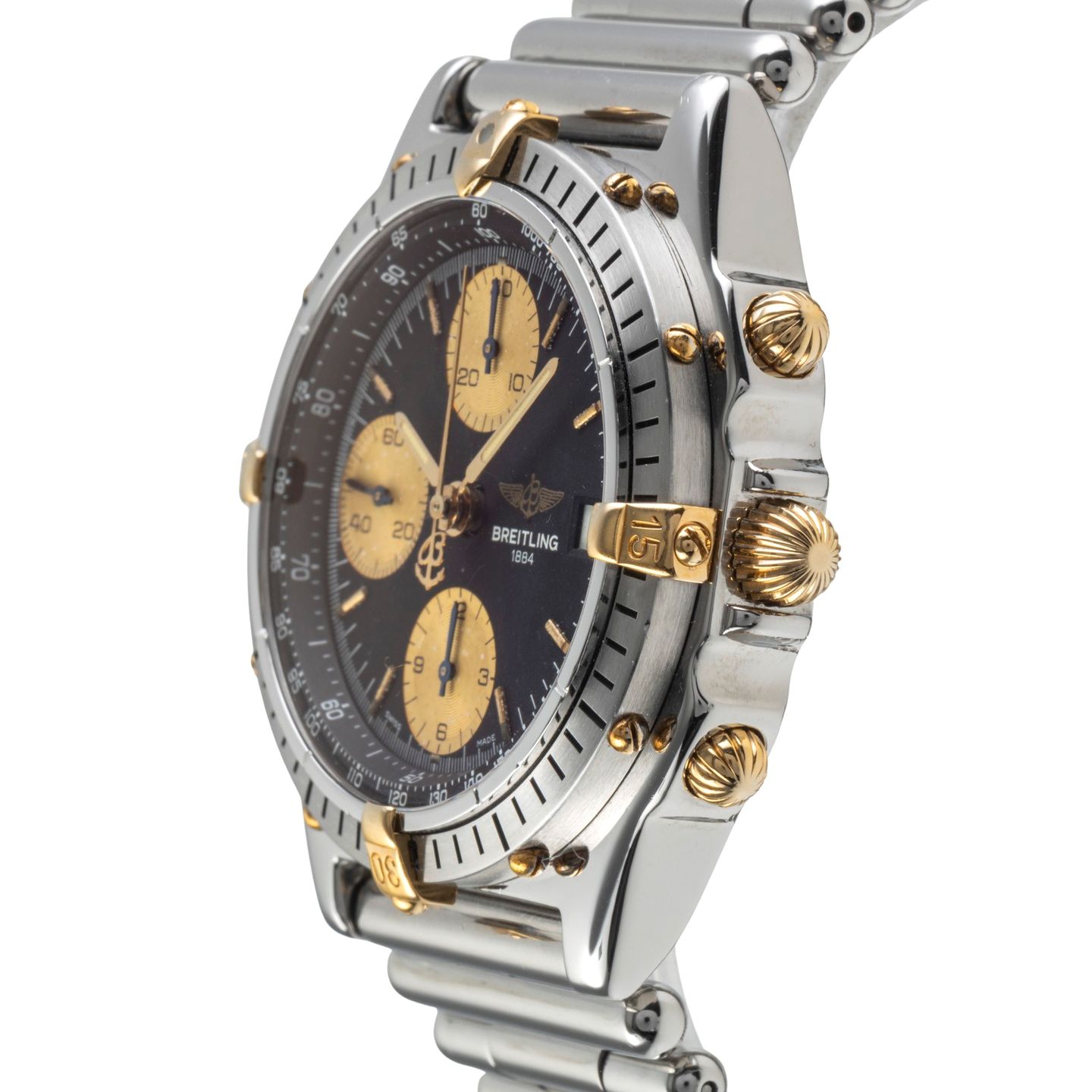 Breitling Chronomat B13047 (1995) - Zwart wijzerplaat 45mm Staal (6/8)