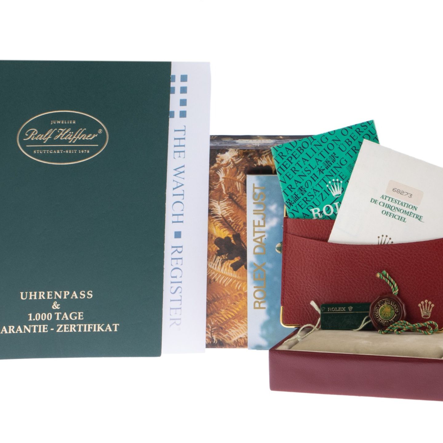 Rolex Datejust 31 68273 (1988) - Red dial 31 mm Gold/Steel case (2/8)