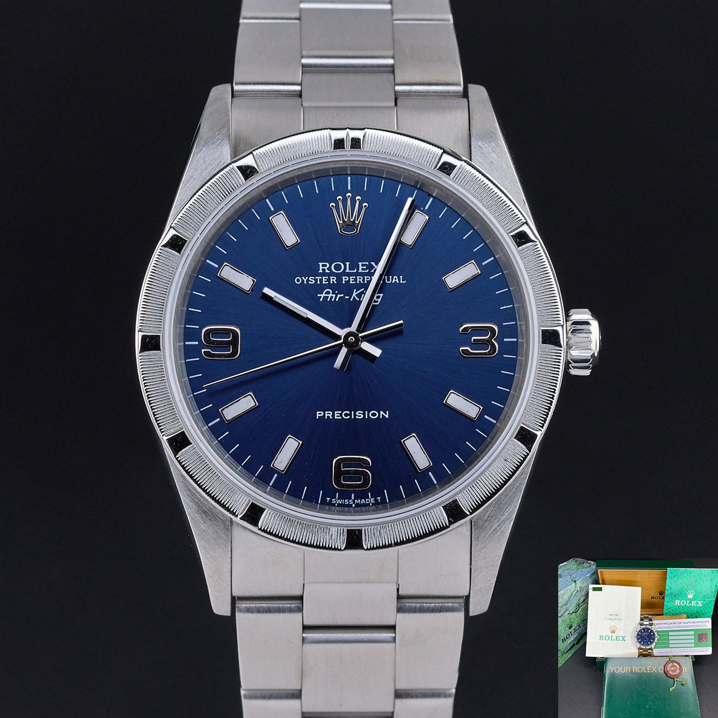 Rolex Air-King 14010M (2001) - 34mm Staal (1/8)