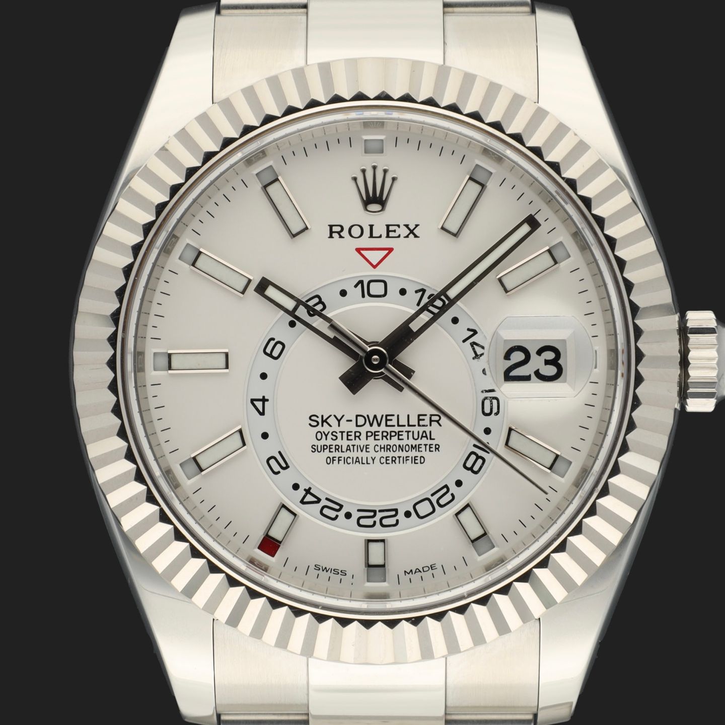 Rolex Sky-Dweller 326934 (2019) - White dial 42 mm Steel case (2/6)