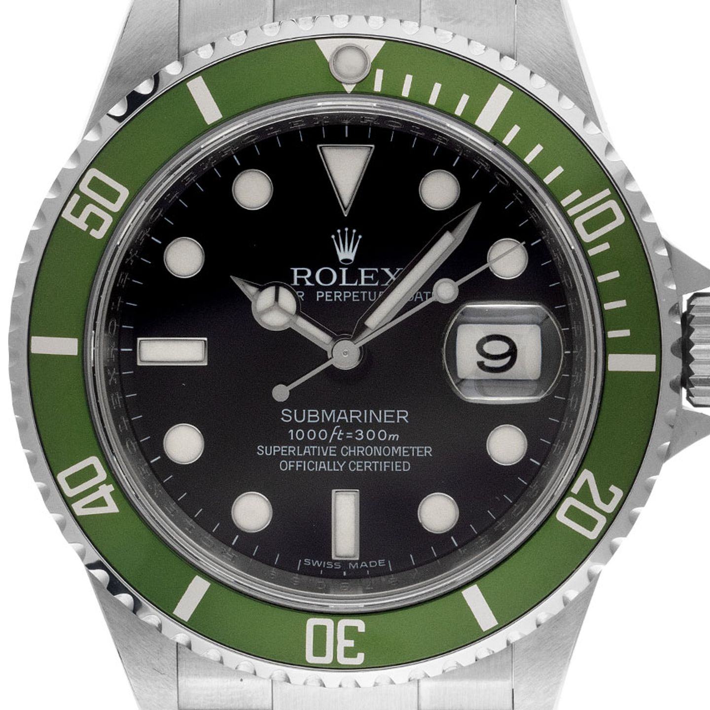 Rolex Submariner Date 16610LV (2008) - Black dial 40 mm Steel case (1/8)