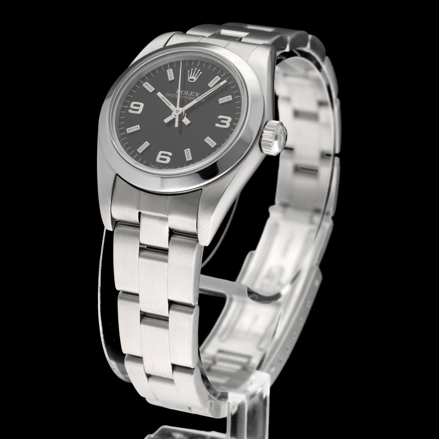 Rolex Oyster Perpetual 76080 (2000) - 24 mm Steel case (5/8)