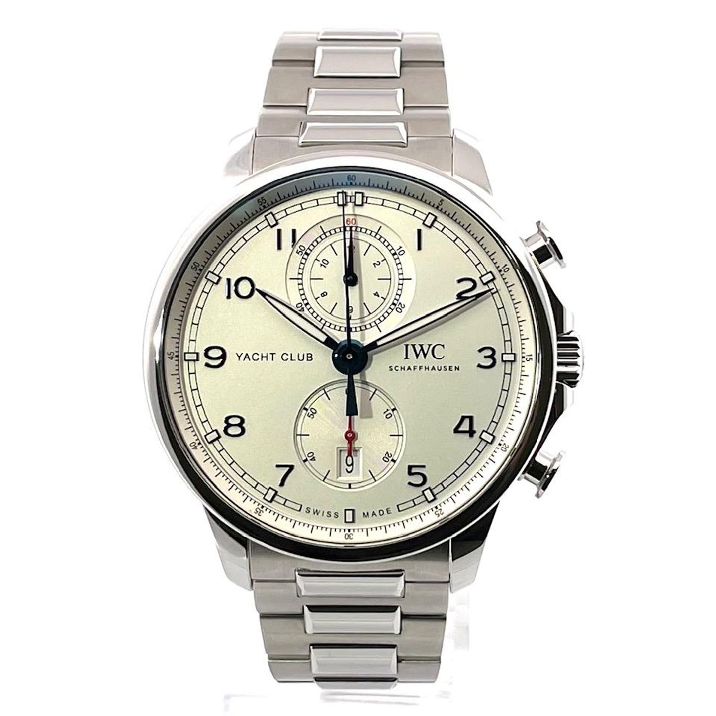 IWC Portuguese Yacht Club Chronograph IW390702 (2023) - Zilver wijzerplaat 45mm Staal (2/8)