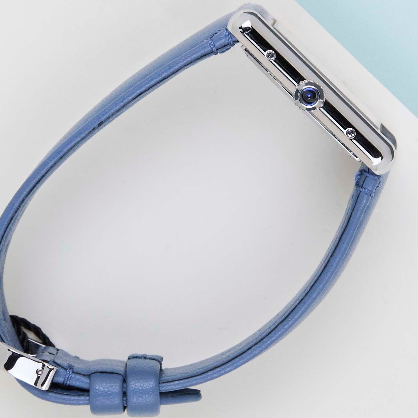 Cartier Tank WSTA0062 (2022) - Silver dial 34 mm Steel case (7/8)