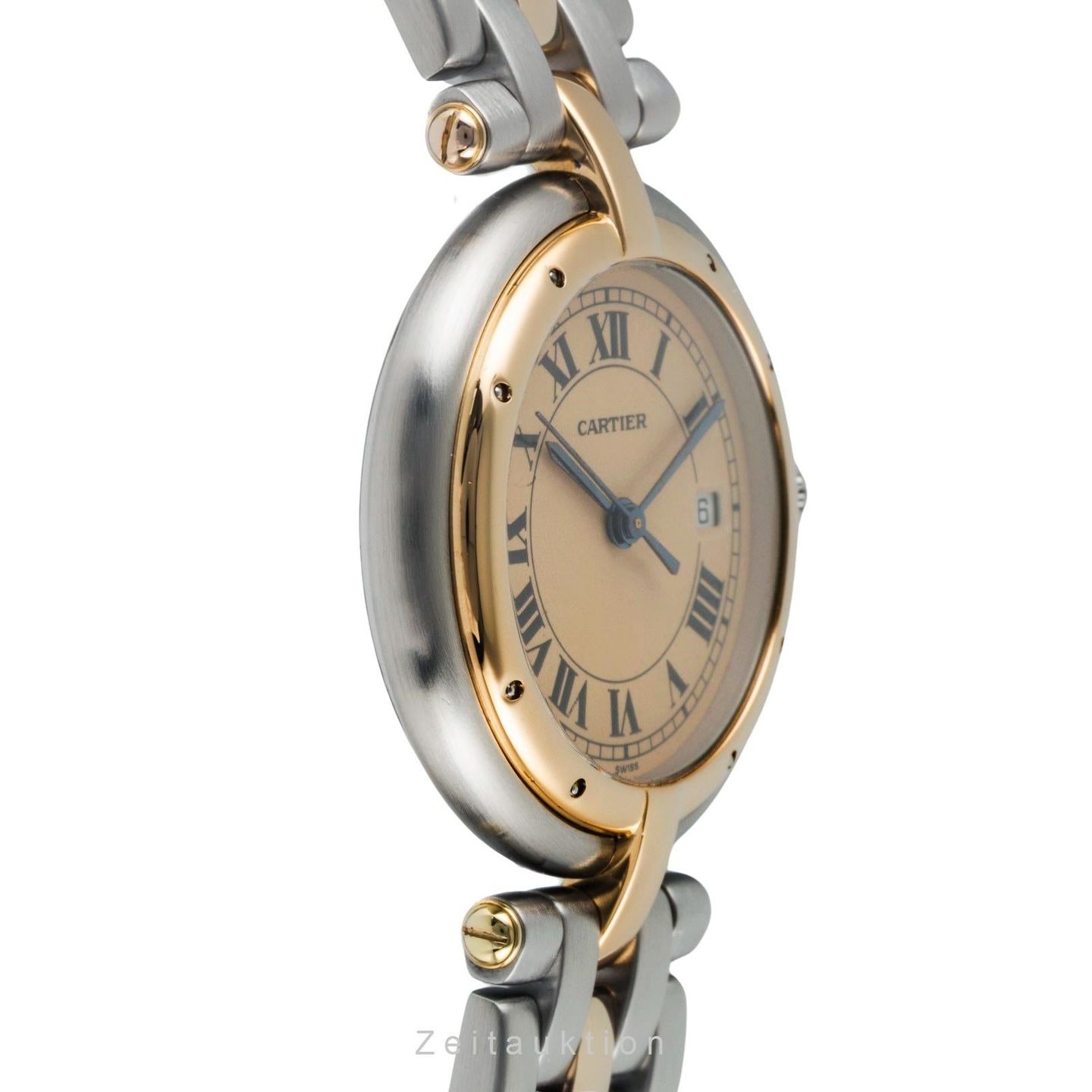 Cartier Cougar 183964 (1990) - Champagne wijzerplaat 30mm Goud/Staal (6/8)