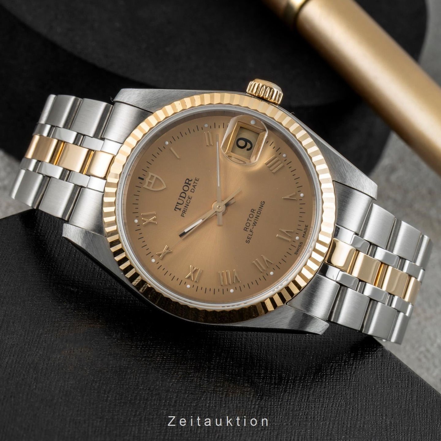 Tudor Prince Date 74033 (Onbekend (willekeurig serienummer)) - 34mm Goud/Staal (2/8)