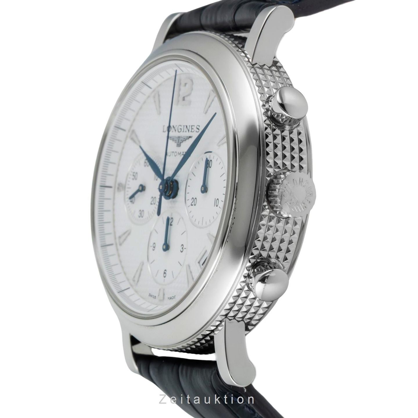 Longines Heritage L2.704.4.16.3 (Onbekend (willekeurig serienummer)) - Wit wijzerplaat 44mm Staal (5/8)