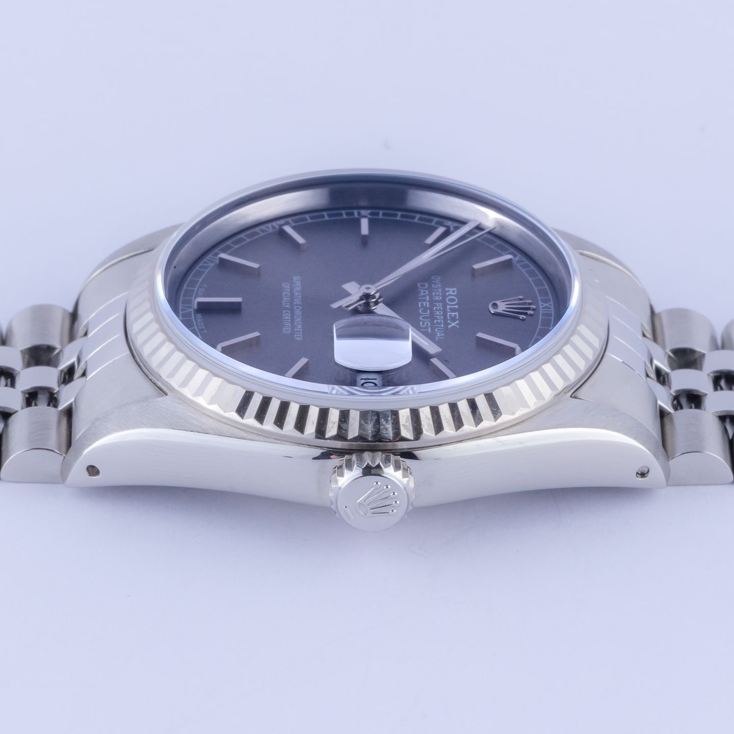 Rolex Datejust 36 16234 (1990) - Grey dial 36 mm Steel case (6/8)