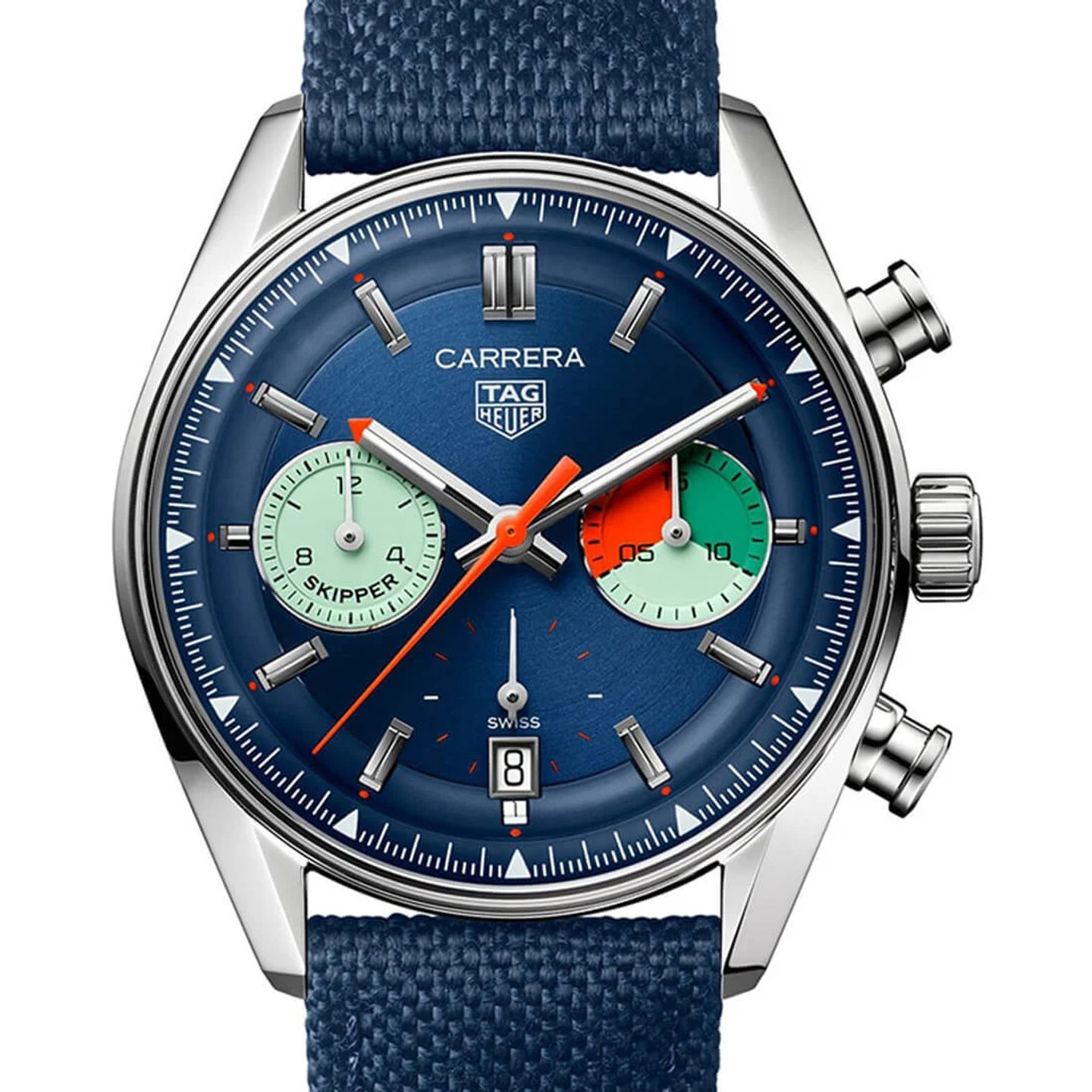 TAG Heuer Carrera CBS2213.FN6002 (2024) - Blauw wijzerplaat 39mm Staal (1/3)