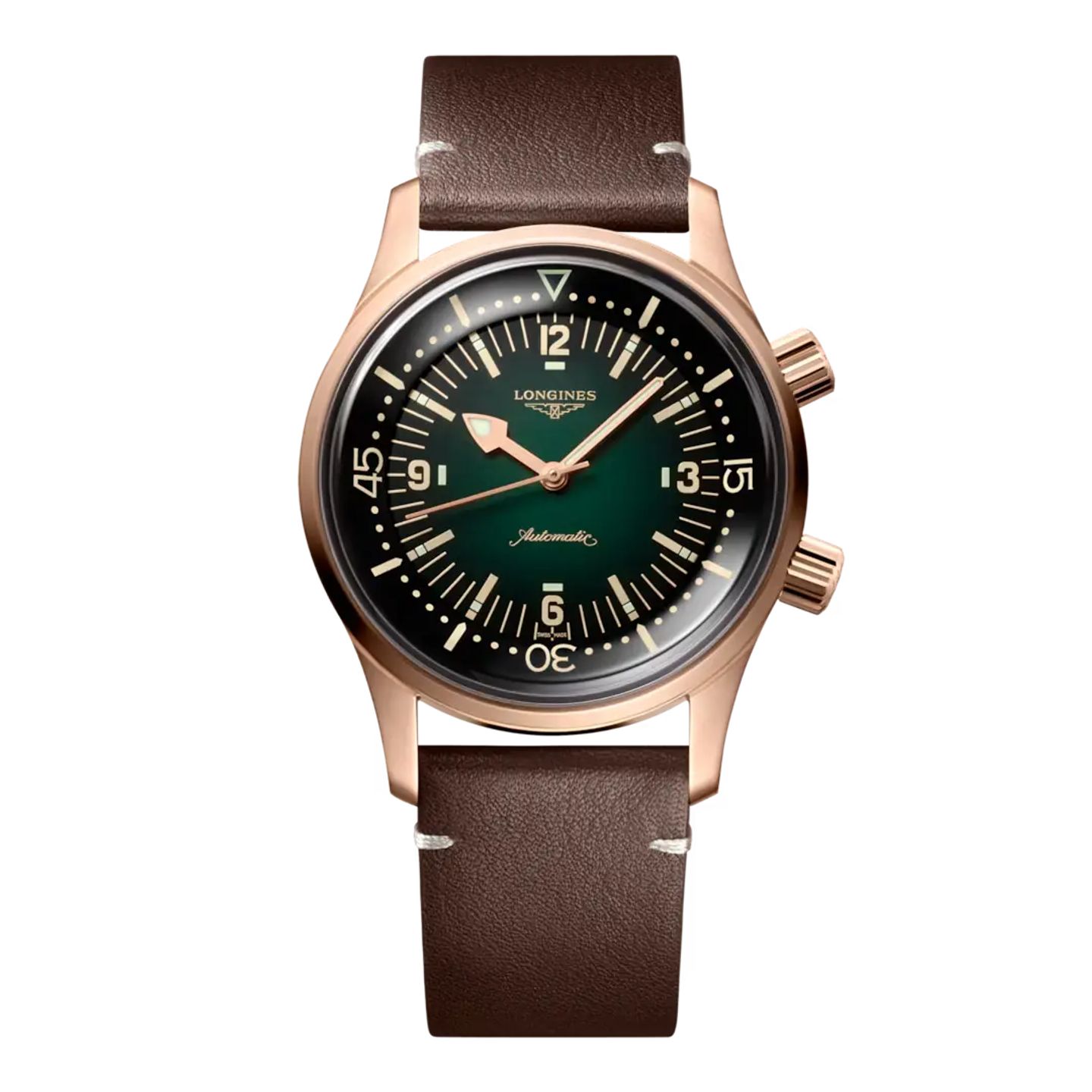 Longines Legend Diver L3.774.1.50.2 (2025) - Green dial 42 mm Bronze case (1/1)