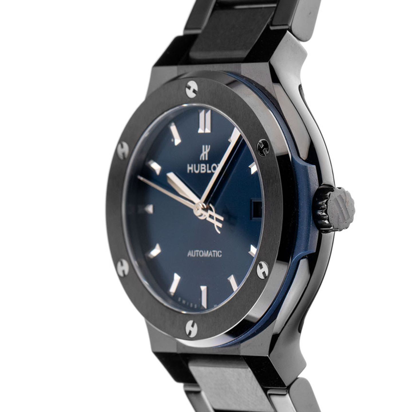 Hublot Classic Fusion 568.CM.7170.CM (2020) - Blue dial 38 mm Ceramic case (3/7)