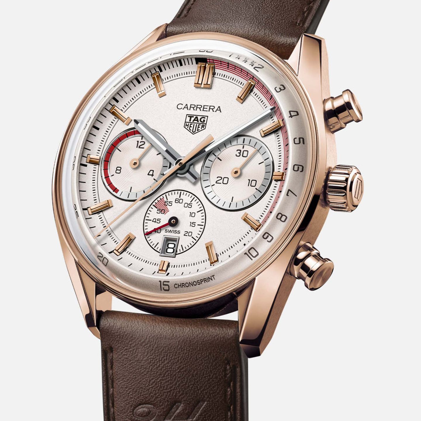 TAG Heuer Carrera CBS2040.FC8318 (2025) - Silver dial 42 mm Rose Gold case (1/1)
