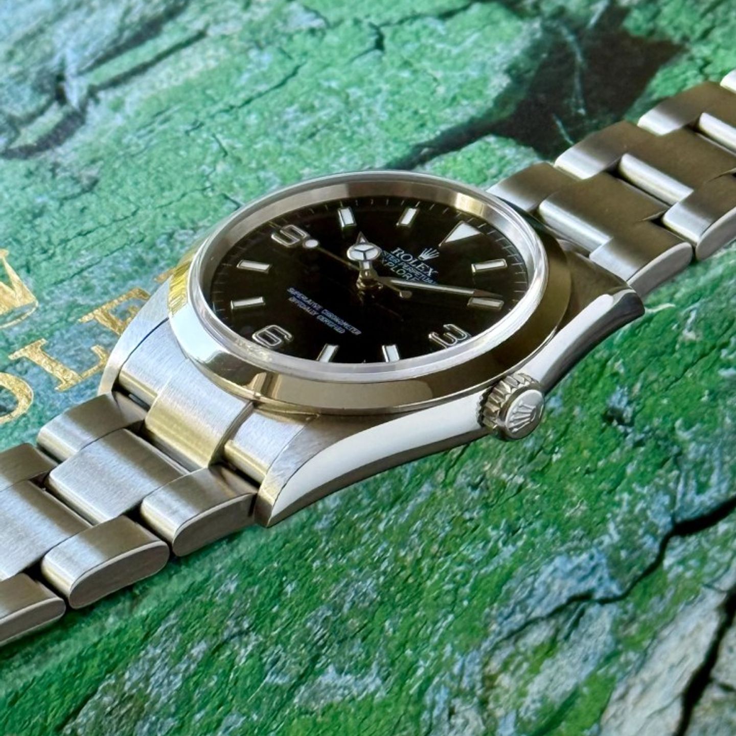 Rolex Explorer 114270 (2004) - Black dial 36 mm Steel case (5/8)