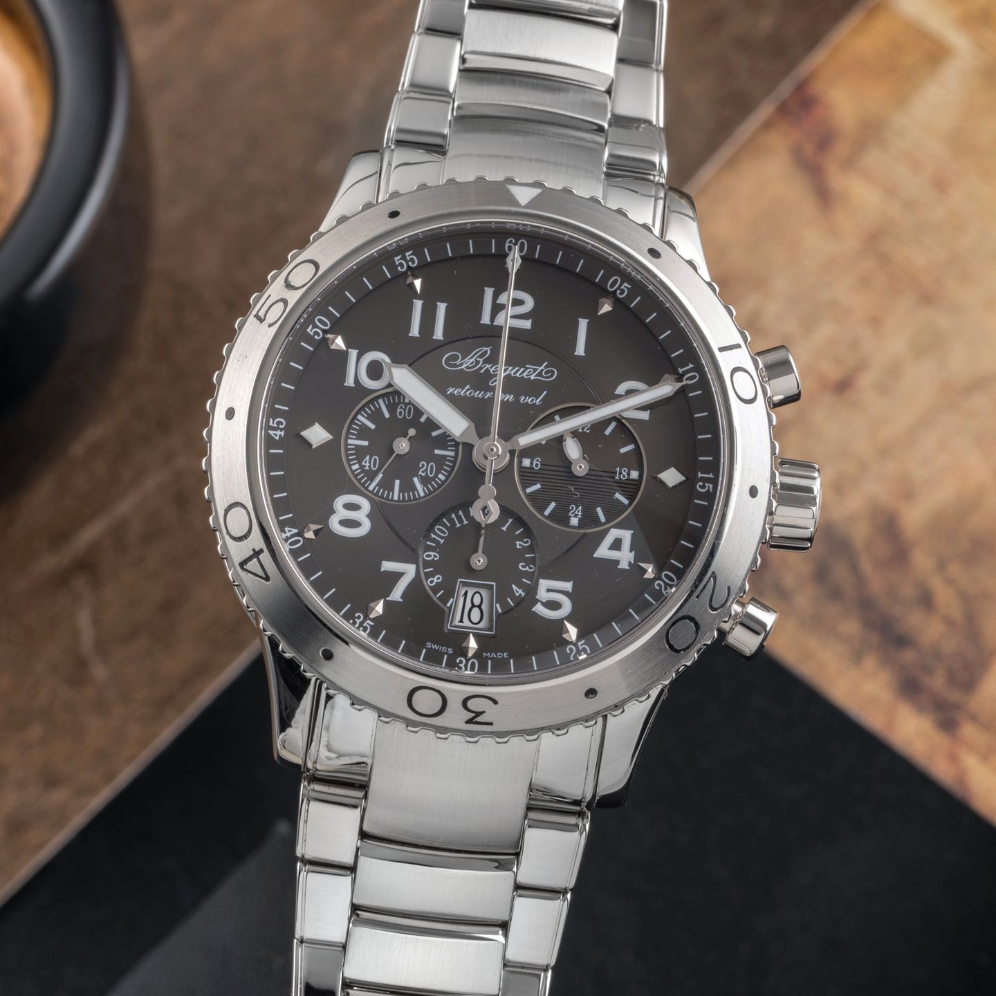 Breguet Type XX - XXI - XXII 3810 (2007) - Grey dial 42 mm Steel case (3/8)