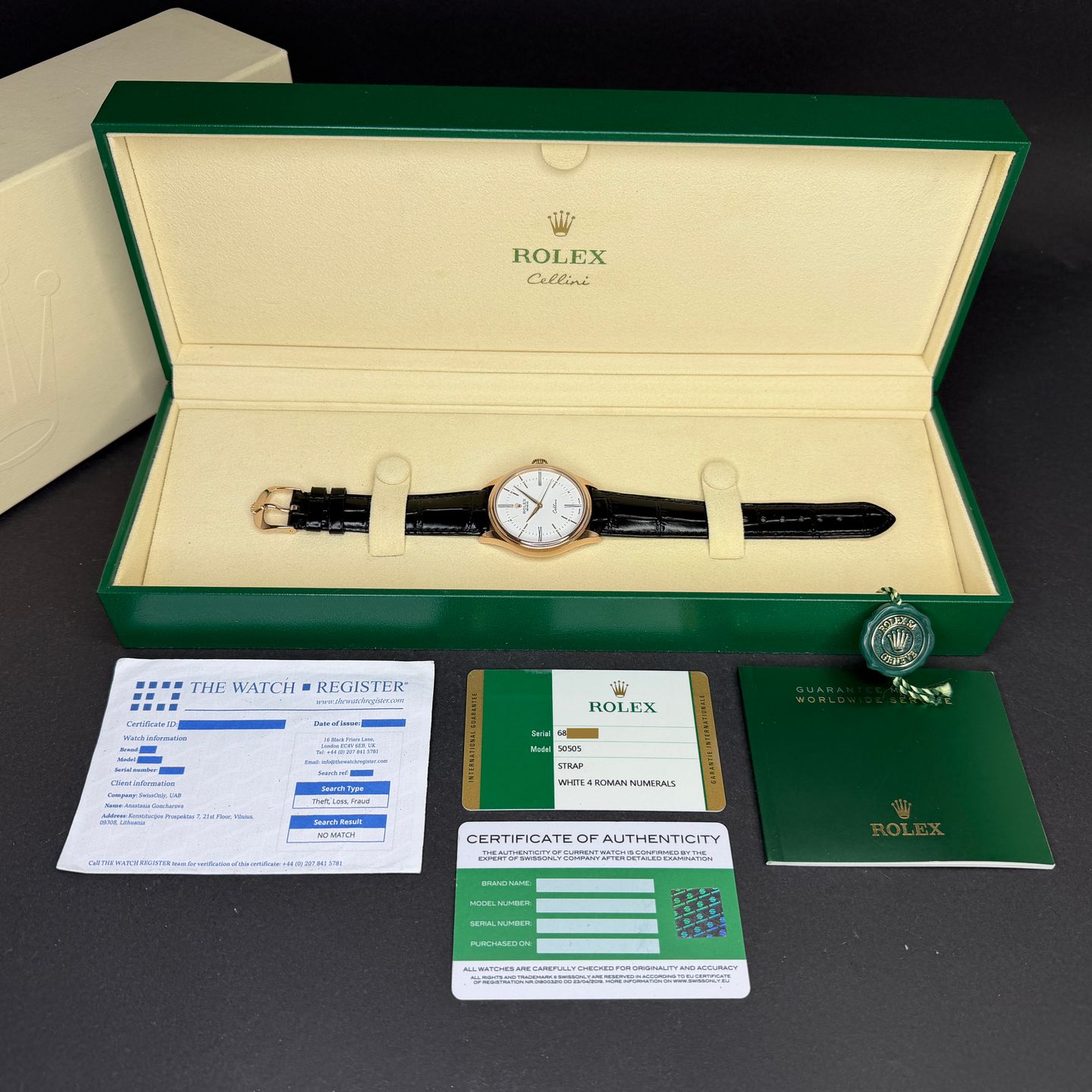 Rolex Cellini Time 50505 (2019) - 39mm Roségoud (3/8)