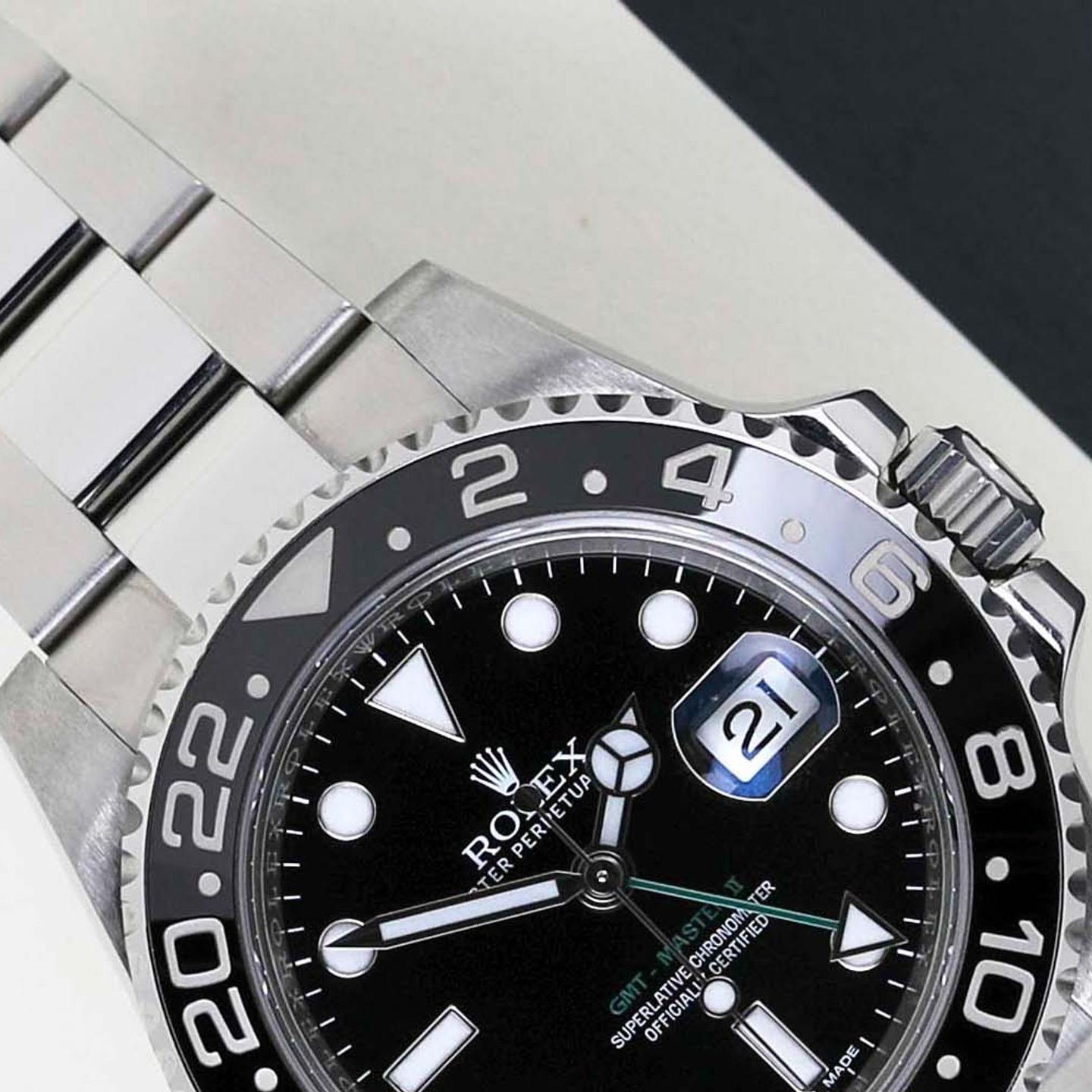 Rolex GMT-Master II 116710LN (2015) - Zwart wijzerplaat 40mm Staal (3/8)