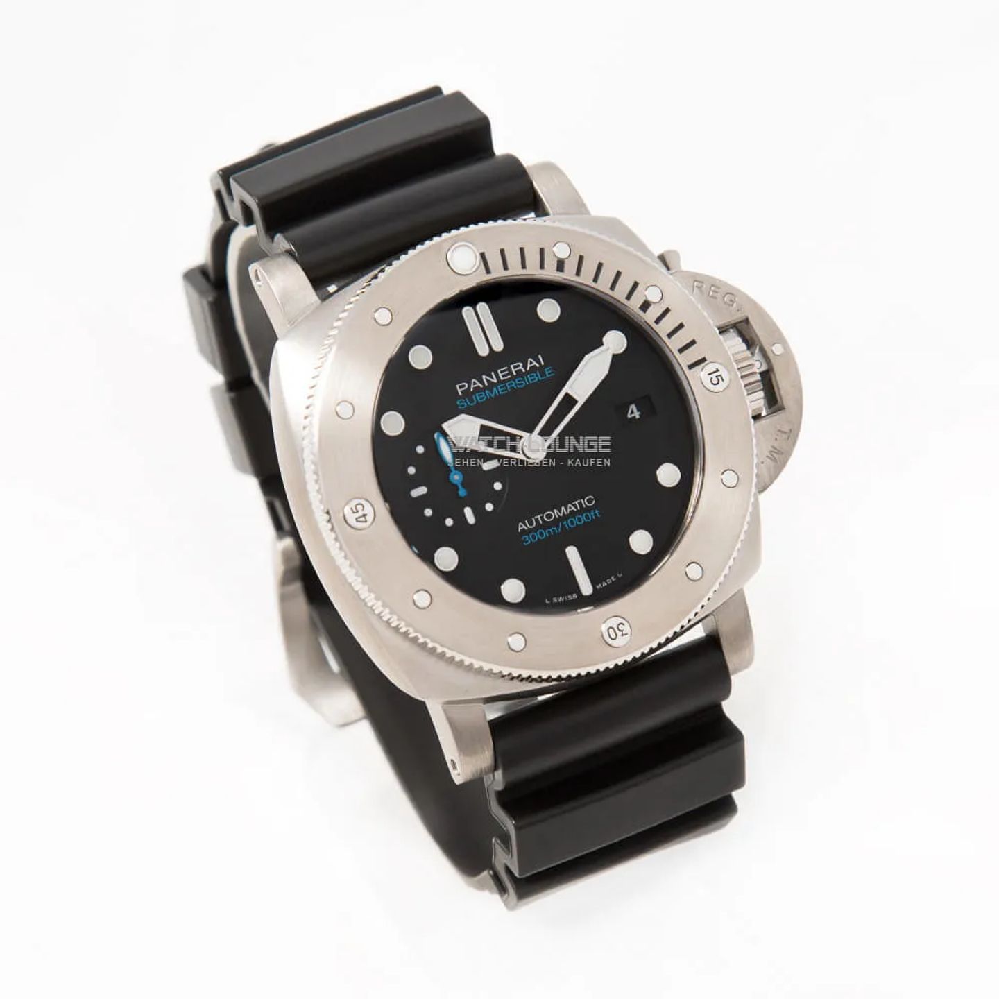 Panerai Luminor Submersible 1950 3 Days Automatic PAM01305 (2021) - Black dial 47 mm Titanium case (4/8)