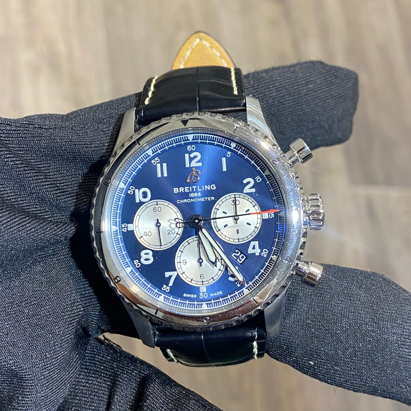 Breitling Navitimer 8 AB0117131C1P1 (Unknown (random serial)) - Blue dial 43 mm Steel case (1/1)