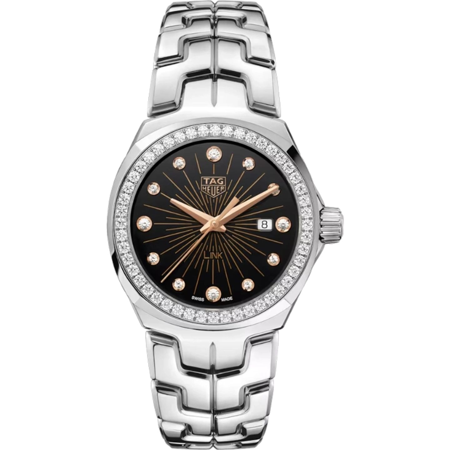 TAG Heuer Link Lady WBC131G.BA0649 (2025) - Zwart wijzerplaat 32mm Staal (1/1)