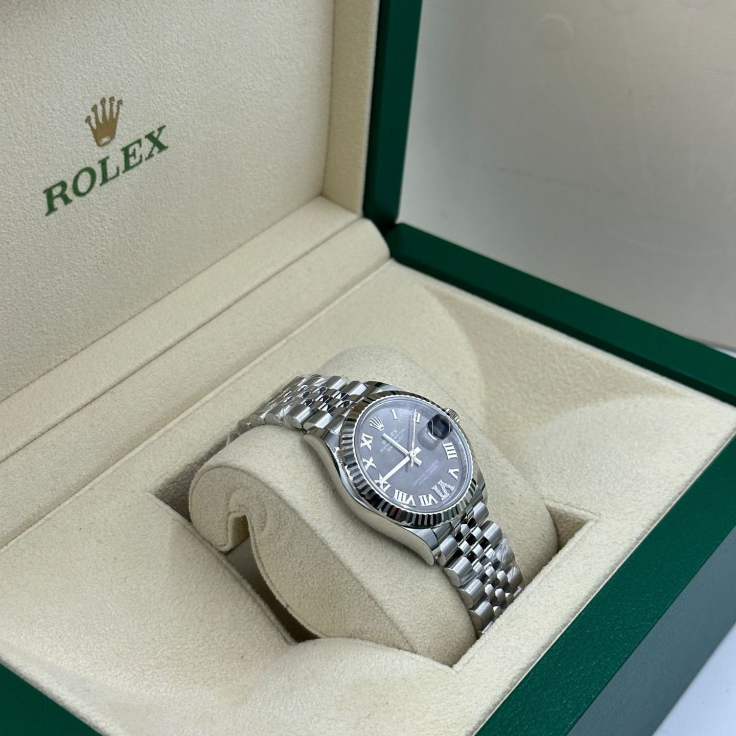 Rolex Datejust 31 278274 (2024) - Grijs wijzerplaat 31mm Staal (3/8)