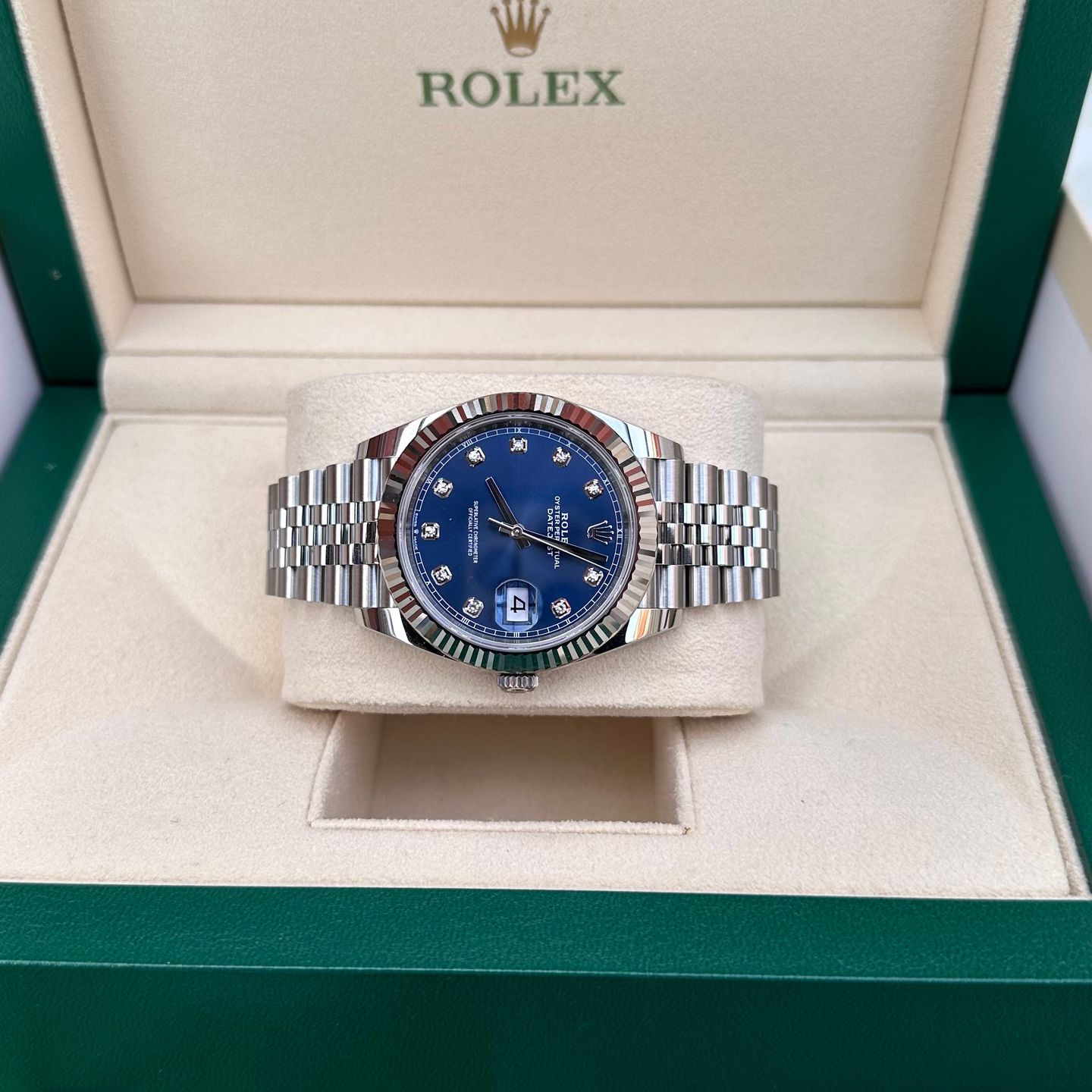 Rolex Datejust 41 126334 (2023) - Blue dial 41 mm Steel case (4/5)