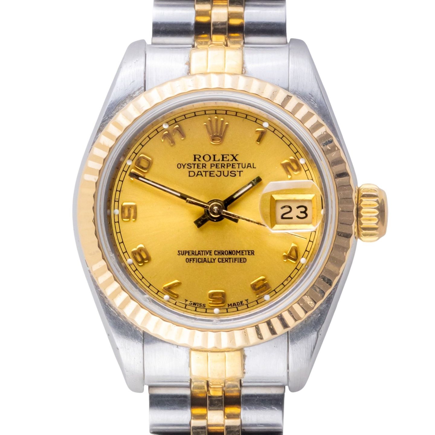 Rolex Lady-Datejust 69173 (1990) - 26 mm Gold/Steel case (3/8)