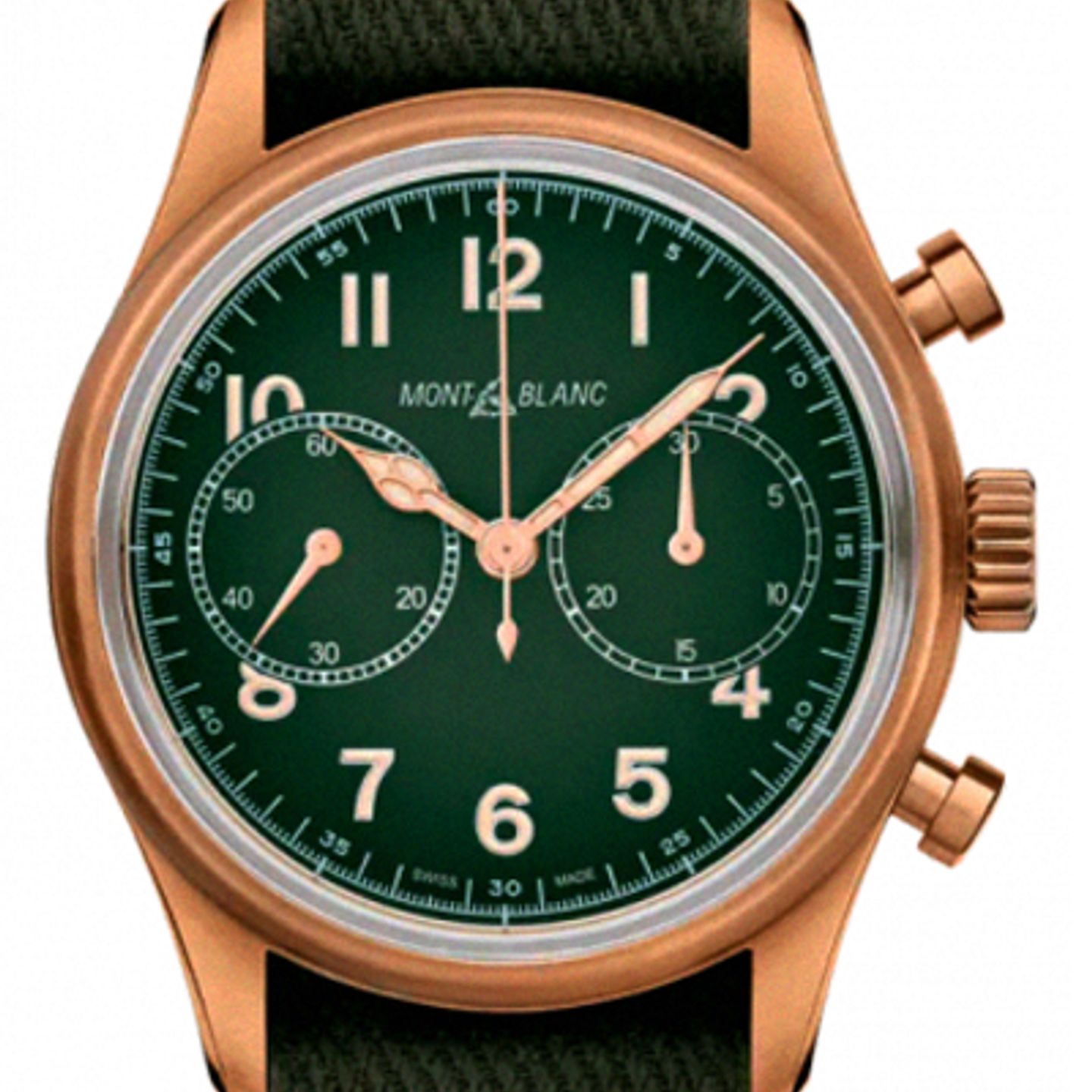 Montblanc 1858 119908 (2023) - Green dial 42 mm Bronze case (1/2)