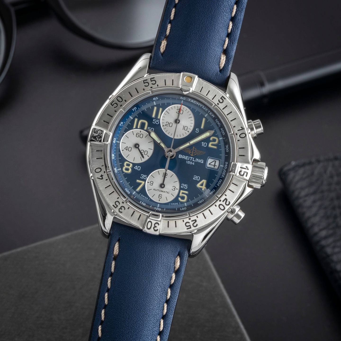 Breitling Colt Chronograph A13035.1 (1998) - 41 mm Steel case (3/8)