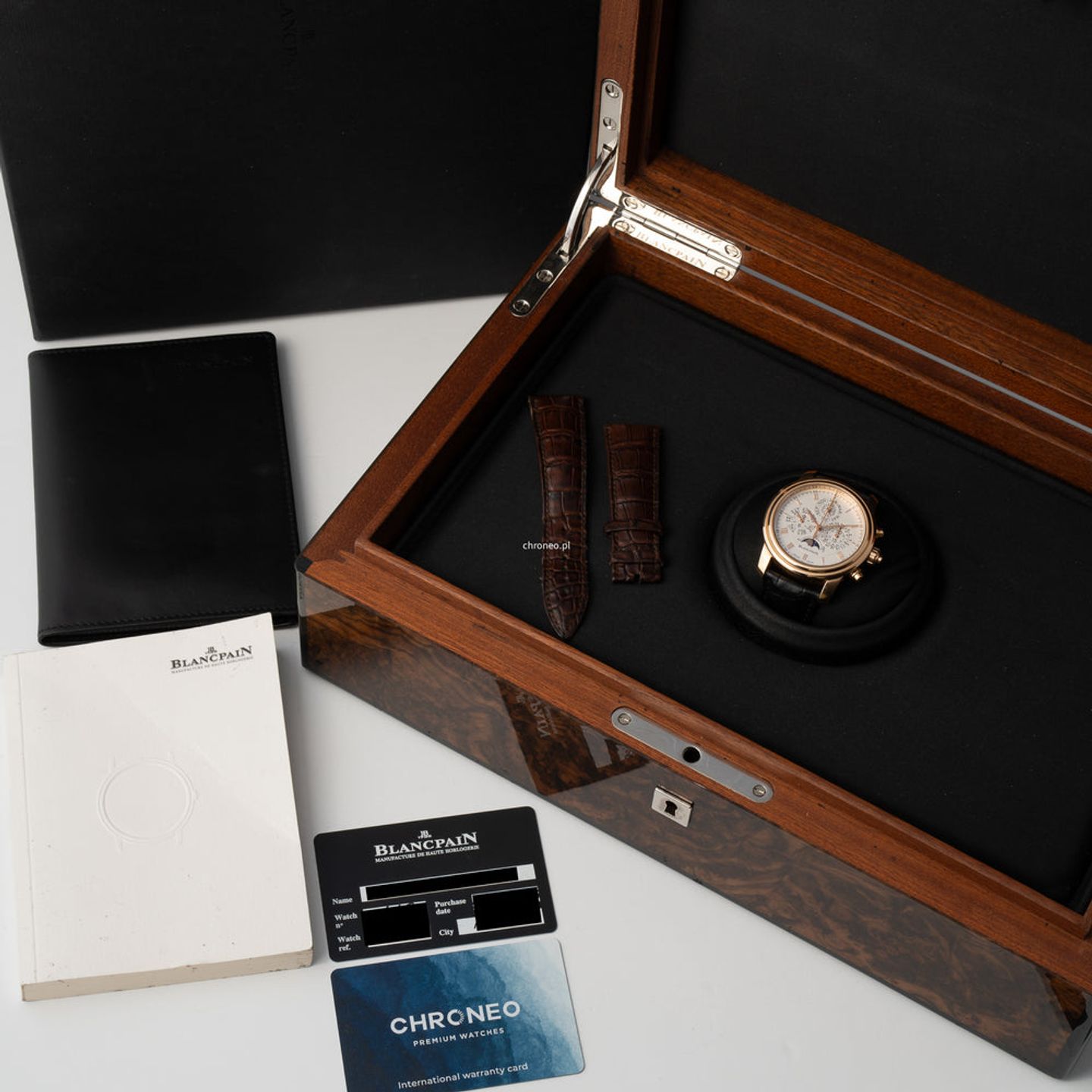 Blancpain Le Brassus 4286P-3642-55B (2015) - White dial 43 mm Red Gold case (8/8)