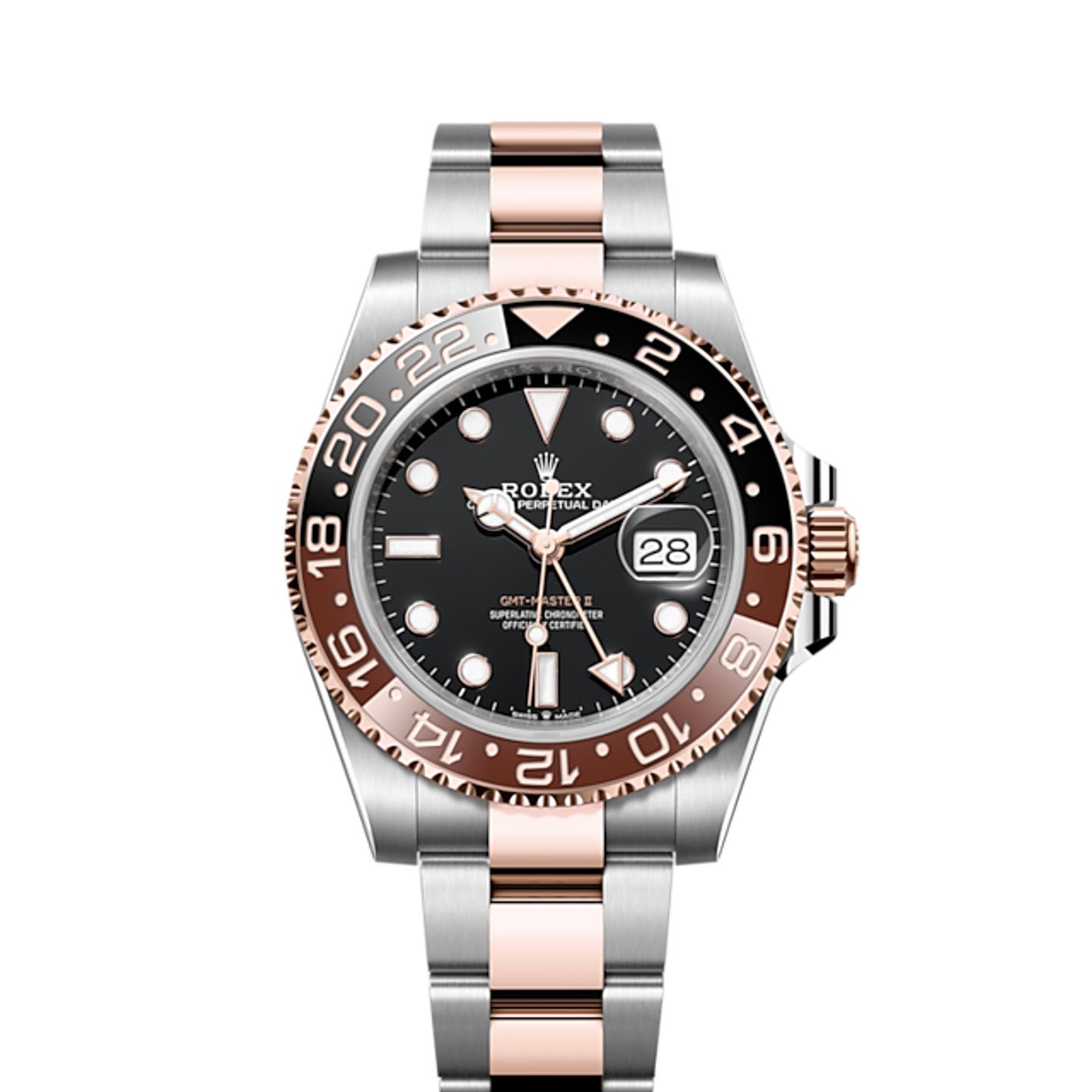 Rolex GMT-Master II 126711CHNR (2025) - Zwart wijzerplaat 40mm Goud/Staal (7/7)