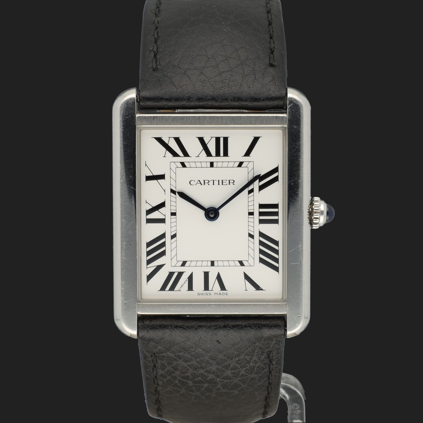Cartier Tank Solo WSTA0028 (Onbekend (willekeurig serienummer)) - Wit wijzerplaat 35mm Staal (3/8)