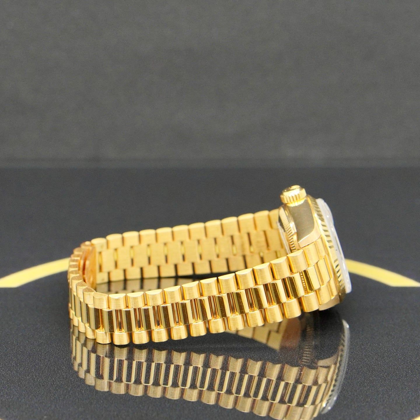 Rolex Lady-Datejust 69178 (1995) - Zwart wijzerplaat 26mm Geelgoud (6/7)