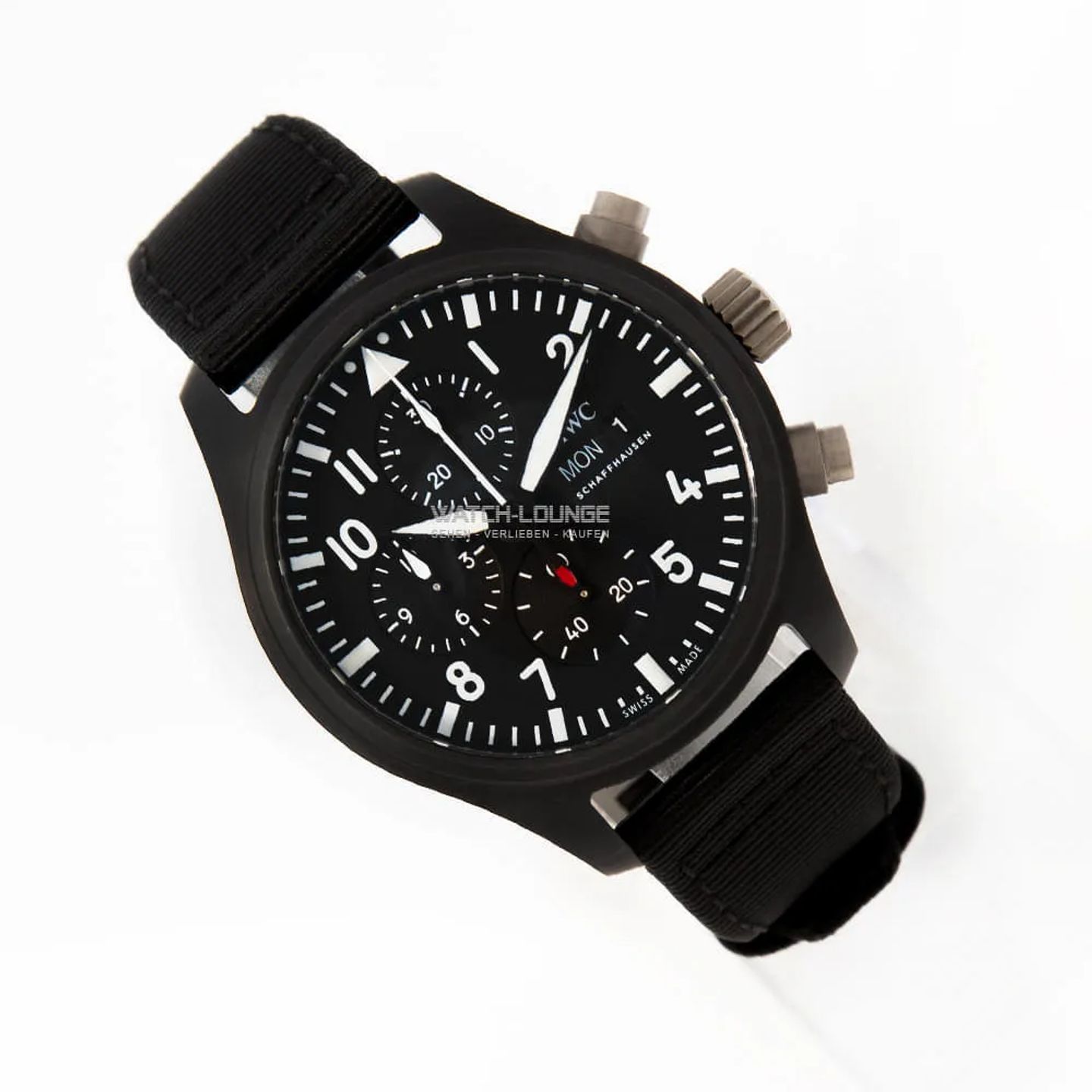 IWC Pilot Chronograph Top Gun IW389101 (2020) - Zwart wijzerplaat 45mm Keramiek (2/8)