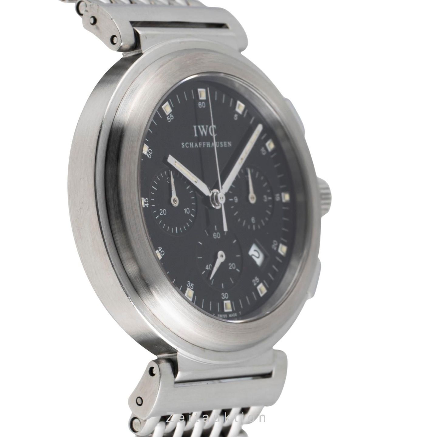 IWC Da Vinci Chronograph IW372805 (2000) - Zwart wijzerplaat 37mm Staal (6/8)