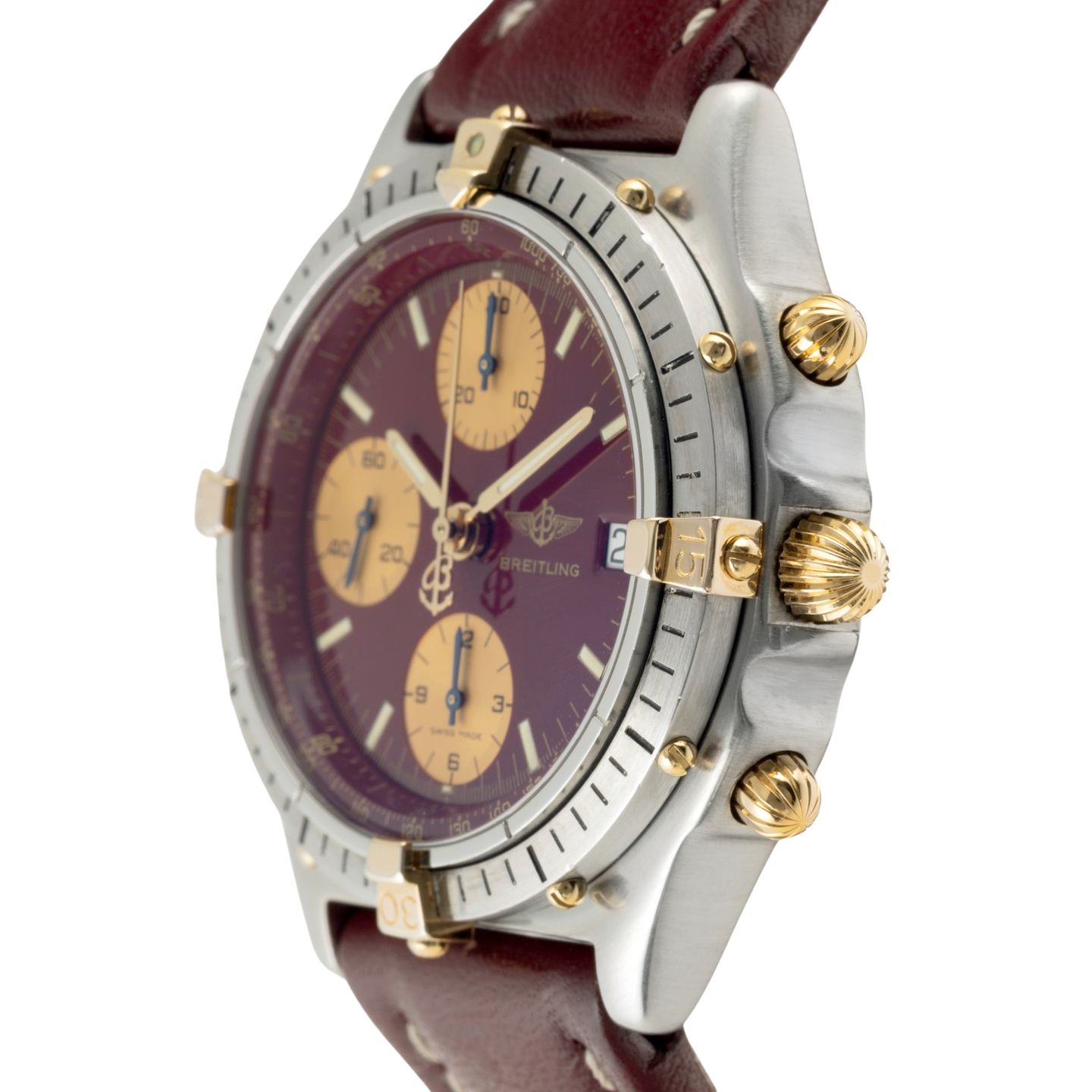 Breitling Chronomat 81.950 B13047 (1990) - Rood wijzerplaat 40mm Staal (6/8)