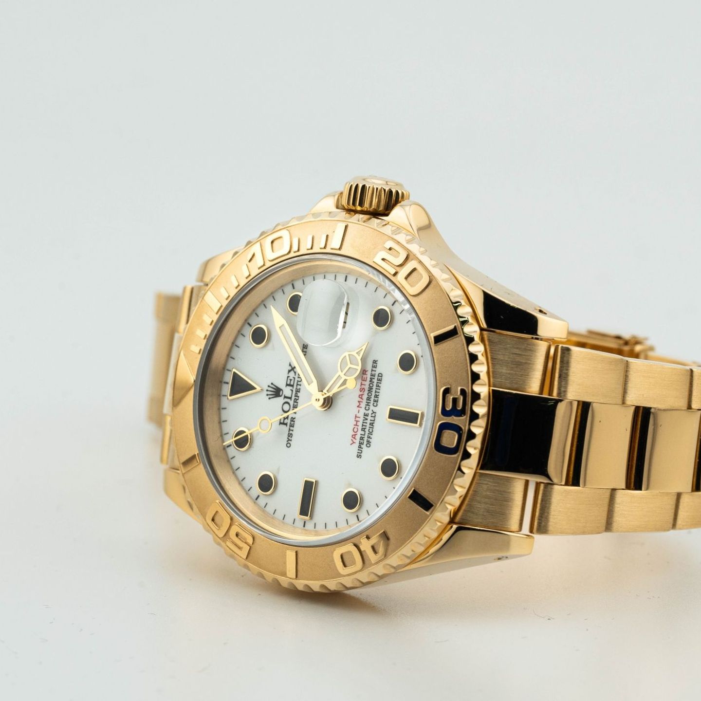 Rolex Yacht-Master 40 16628 (1993) - Wit wijzerplaat 40mm Geelgoud (5/8)