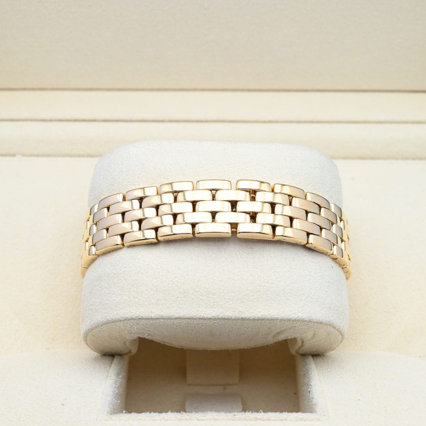 Cartier Panthère 1060 (1995) - White dial 28 mm Yellow Gold case (6/8)